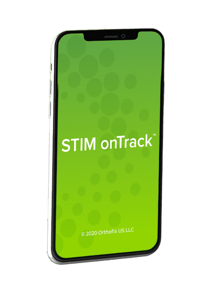 Stim onTrack splash screen on phone